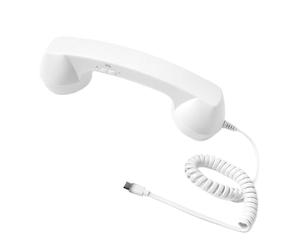 Teléfono retro - Receptor de llamada clásico tipo C con agarre cómodo, accesorio de audio claro | Herramienta de comunicación estable para cocina, salón, noche, baño, bu