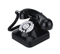 Teléfono Retro Vintage, WX-3011 Teléfono Fijo Alámbrico de Multifunción, Telefonía Doméstica Fija con Cable, Teléfono Vintage de Moda con Base Antideslizante para Hogar Casa Oficina Hotel Motel etc.