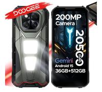 Teléfono Resistente DOOGEE V Max LR 5G con Telémetro Láser, Luces Dobles para Camping, 16 GB de RAM, 512 GB de ROM, Pantalla de 6.78'', Batería de 20500 mAh 16GB 512GB Black