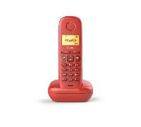 Gigaset A170 - Teléfono DECT inalámbrico - Pantalla Gráfica Iluminada - Fácil de Usar - Instalación Sencilla, Color Rojo [Versión Española]