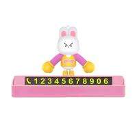 Teléfono temporal, para aparcamiento, placa de aparcamiento para tarjeta numérica en el salpicadero con forma de animal | resistente a altas temperaturas para día y noche para parque, calle