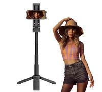 Teléfono Tripod Integrated, 360 Adjustable Selfie Stick, Lightweight Smartphone Tripod Stand for Photography and Videography, Black and White, Nylon, Aluminio, Silicona