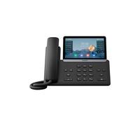 Teléfono VoIP - YEALINK - SIP-T77U PoE - Pantalla táctil - Protección reforzada - Negro