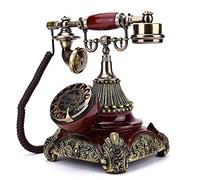 Teléfono Vphone/Teléfono Clásico Retro De Escritorio, Base De Resina + Herrajes De Aleación De Zinc, Dial Giratorio Funcional Y Timbre De Metal Clásico, Para Decoración De Escritorio Del Hogar, Teléf