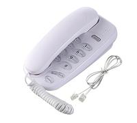 Teléfonos fijos de escritorio de teléfono fijo montado en la pared con luz de llamada, pausa de silencio y función de remarcación, sonido claro y función de remarcación, sonido claro