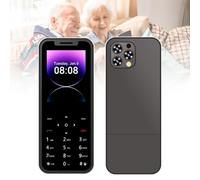 Teléfonos Móviles Básicos para Personas Mayores y Niños, Teléfonos Tontos Desbloqueados, Teléfonos Móviles Sin Internet, con Botones Grandes, MP3, MP4, Cámara, Linterna, SOS,Black