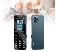Teléfonos Móviles Básicos para Personas Mayores y Niños, Teléfonos Tontos Desbloqueados, Teléfonos Móviles Sin Internet, con Botones Grandes, MP3, MP4, Cámara, Linterna, SOS,Blue