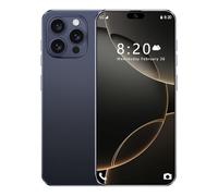 Teléfonos móviles I16 Pro Max 5G, Android 14.0, teléfono celular de 7.3", 16GB RAM, 1TB ROM, 8000 mAh, cámara de 72 MP 108 MP, 3 ranuras para tarjetas, Dual SIM, desbloqueado gratis,Dark Blue-7.3 Inch