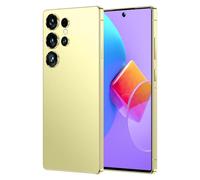 Teléfonos Móviles S25 Ultra Desbloqueados, El Último Smartphone Con Android 14, Pantalla HD De 7,3", Batería De 7800 MAh, 16 GB RAM Y 1 TB ROM, SIM 4G/5G Libre, Reconocimiento Facial,Gold-7.3 Inch