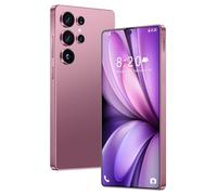 Teléfonos Móviles S26 Ultra Android 14: Smartphone Con Batería De 8000mAh, 16GB 1TB, Pantalla HD De 7,3", Doble SIM 5G/4G, Desbloqueado, Con Huella Dactilar, Reconocimiento Facial,Rose Glod-7.3 Inch