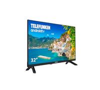 Telefunken 32DTAH724 - Android TV 32 Pulgadas Resolución HD, Diseño sin Marcos, HDR10, Bluetooth, Chromecast Integrado, Compatible con Google Assistant y Alexa