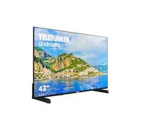 Telefunken 43DTUA724 - Android TV 43 Pulgadas 4K Ultra HD, Diseño sin Marcos, HDR10, Dolby Vision, Bluetooth, Chromecast Integrado, Compatible con Google Assistant, Dolby Atmos