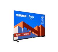 Telefunken 43FTV825, 43 Pulgadas 4K UHD, Smart TV Fire OS, HDR10, MEMC, Compatible con Alexa, Dolby Atmos, Apple AirPlay, Bluetooth