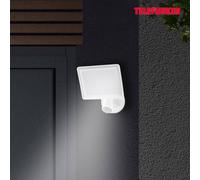 Telefunken Aplique LED de exterior Lagos con sensor, blanco