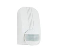 TELEFUNKEN - Detector de Movimiento Exterior e Interior, Incluye Sensor crepuscular, Sensor de Movimiento de 180 Grados, Adaptador para Montaje en Esquina, Temporizador, Blanco, 13,8 x 7,1 x 7,6 cm