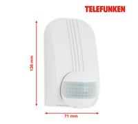 Telefunken Detector movimiento Funchal max. 1.000W LED blanco