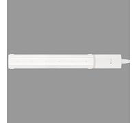 Telefunken - Lámpara LED para debajo de los muebles de cocina, 44 cm, barra LED para armario de cocina, lámpara de taller, luz blanca cálida, 6 W, 550 lm, color blanco