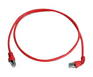 Telegärtner Cat.7 MP8 FS 600 LSZH 1m; 1x90-degrees - Cable de Red (1 m, Rojo)