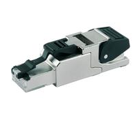 Telegärtner J00026A2001 - Conector (RJ-45, Negro, Plata)