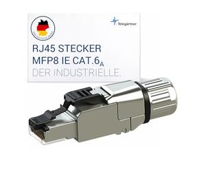 Telegärtner J00026A5001 conector RJ-45 Plata - Conectores de cable (RJ-45, Plata, Cat6a, T568B)