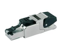 Telegärtner MFP8 T568 A Cat.6A - Conector (RJ-45, Negro, Plata, -40 - 85 °C)