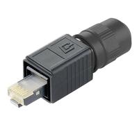 Telegärtner Telegaertner J80026A0013 - Juego de Conectores RJ45 (Macho Recto, 8P8C), Color Negro