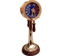 Telégrafo de latón antiguo de 35,56 cm para el motor del barco