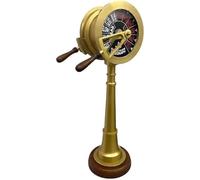 Telégrafo náutico de motor de barco con acabado de latón dorado de 37 pulgadas, telégrafo marino antiguo para decoración del hogar y la oficina.