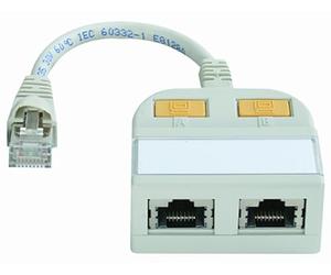 Telegrtner Adaptador Box Cat 5e 2xRJ45