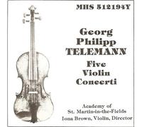 Telemann : Five Violin Concerti [RARE]