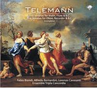 Telemann, G.P. - Sonates Pour Hautbois, Violon, Flûte A Bec & Basse Continue (Intégrale)