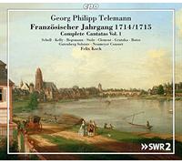 Telemann : Kantaten Französicher Jahrgang, vol. 1. Scholl, Stolz, Kelly, Clement, Grutzka, Botos, Koch.