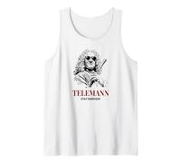 Telemann Stay Baroque Funny Compositor de música clásica Camiseta sin Mangas