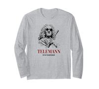 Telemann Stay Baroque Funny Compositor de música clásica Manga Larga