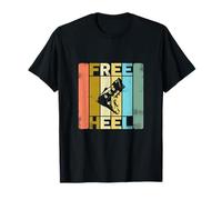 Telemark Ski Nordic Alpine Free Heel Binding Sport Camiseta