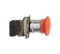Telemecanique Sensors XB4BS8442 Parada de Emergencia, 22mm Diámetro, Cabeza seta 40mm Diámetro, Girar para Desenclavar 1NC, Girar para Desenclavar 1NC, 47mm x 40mm x 82mm