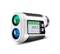 Telémetro de golf con pendiente y pantalla lateral a color, salida de voz, 1000 yardas láser para golf, asistencia de Caddie