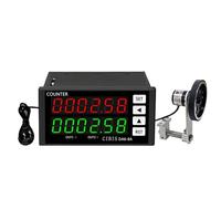 Telémetro Digital, medidor de Longitud Digital, Contador de Longitud mecánico, Medida única con función de Control 0-999999, conteo preciso de 0,01 mm para fabricación de Papel e impresión.