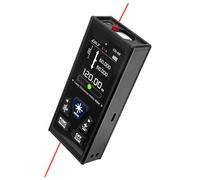 Telémetro láser Bilateral de 120 m Medidor Distancia Recargable Digital con Burbuja Nivel, batería Litio incorporada Precisión Flexibilidad Medición