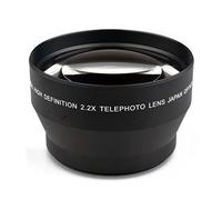 Teleobjetivo de alta definición de 2,2 x 67 mm con tapa frontal y trasera para lente 550D, 600D, 650D, 700D, 60D, 70D, 18-135 mm