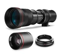 Teleobjetivo de Zoom Manual de Alta Potencia 420-1600 mm f/8.3 HD para Canon T1i T2i T3 T3i T4 T4i T5 T5i T6 T6i T6s T7 T7i T7s T8i EOS 1D 5D 6D 7D 30D 40D 50D 60D 70D 80D 90 D XS XSI SL3 SL2 SL1