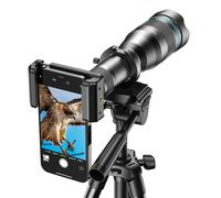 Teleobjetivo HD de 60X con soporte para cámara para uso en exteriores Black