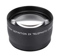 Teleobjetivo para cámara, 58 mm, Aumento 2X, teleconvertidor Universal, teleobjetivo de Alta definición para Accesorios de cámaras, Montura E sin Espejo