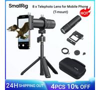 Teleobjetivo Universal SmallRig para teléfono móvil 8x para iPhone 16 Pro / Pro Max, teleobjetivo con montura en T y abrazadera para lente de trípode 4737