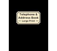 Telephone & Address Book Large Print: Alphabetical Contact Organizer for Seniors