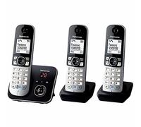 Panasonic KX-TG6823GB teléfono Teléfono DECT Identificador de llamadas Negro, Plata