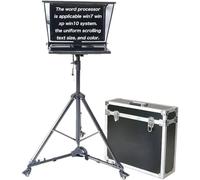 Teleprompter Grande De 20 Pulgadas Para Computadora Portátil, Kit De Teleprompter Portátil Con Vidrio Divisor De Haz Y Estuche De Transporte De Aluminio, Para Discursos De Videos Cortos En Vivo