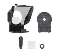 Teleprompter, PT-15 Smartphone DSLR Camera Teleprompter con Control Remoto for grabación de Video Transmisión en Vivo Entrevista de transmisión, Enseñanza en línea Transmisión en Vivo(For Phone)