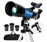 Telescope Astronomy - Telescopio para niños y Adultos y Principiantes, 400 x 70 mm, telescopio Refractor astronómico con Adaptador FMC Optics para Smartphone, trípode, para niños
