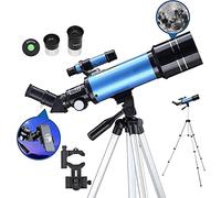 Telescope for Adults Astronomy Beginners 70Mm Refractor Telescopes with Adjustable 51 Inch Tripod Phone Adapter Erect-Image Diagonal and Moon Filter YangRy